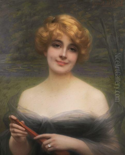 Portrait De Femme Oil Painting by Gabriel De Cool