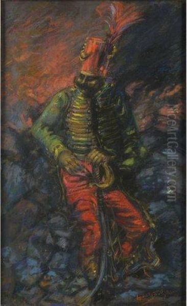 Le Hussard Oil Painting by Henri De Groux