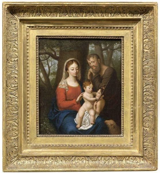 Heilige Familie Oil Painting by Bernhard De Guerard