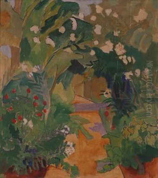 Hagelandskap Oil Painting by Julie Holmberg De Krohn