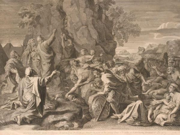 La Terre A Tremble Devant Le Seigneur Oil Painting by Etienne de Lavallee-Poussin