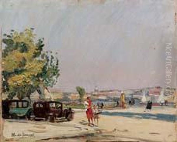 Balilla In Via Caracciolo Oil Painting by Michele De Simone
