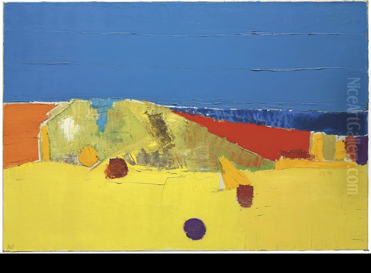 Agrigente Oil Painting by Nicolas De Stael