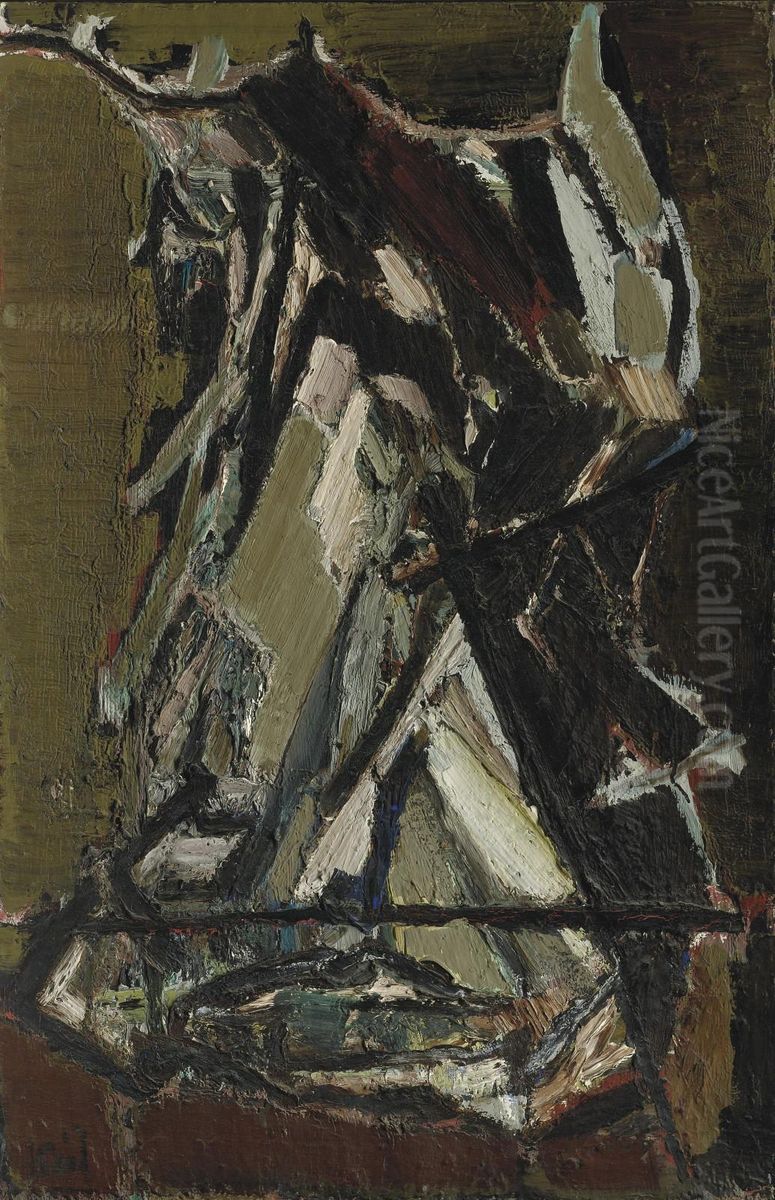 Un Tableau Arrache Oil Painting by Nicolas De Stael