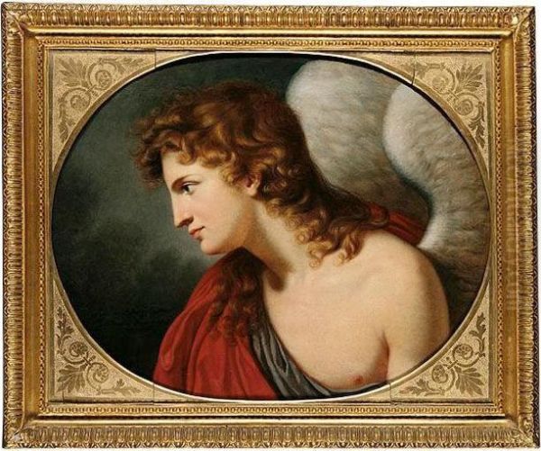 The Angel Of The Annunciation Oil Painting by Louise De Stolberg