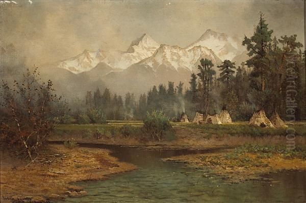 Indian Country, Tahoe Oil Painting by Edwin, Edward Deakin