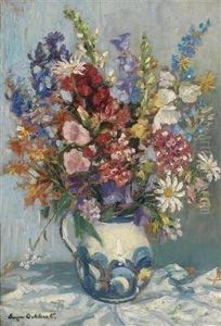 A Bouquet Of Summer Flowers In A Vase