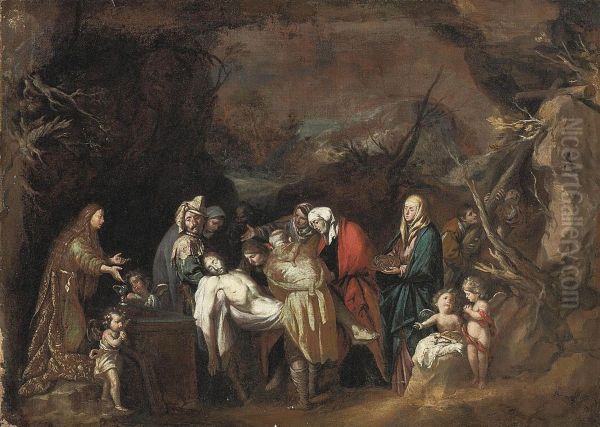 The Entombment Oil Painting by Antonio Del Castillo Y Saavedra