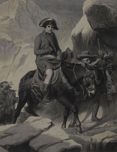 Napoleon Through Winter Oil Painting by Paul Delaroche