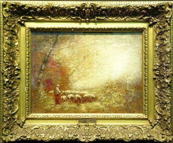 Returning Home Oil Painting by Louis Paul Dessar