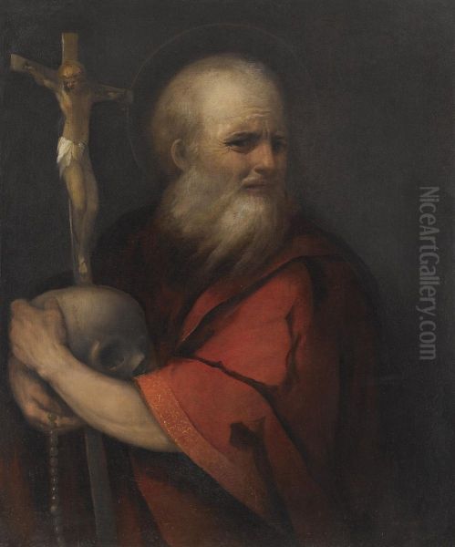 Saint Jerome Oil Painting by Dosso Dossi
