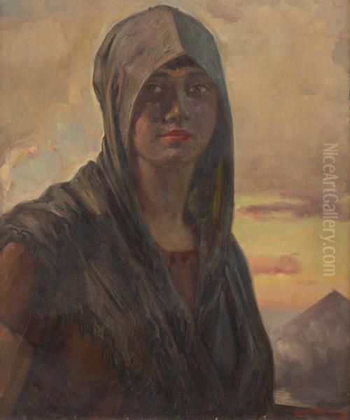 La Hiercheuse Oil Painting by Edmond Doumont