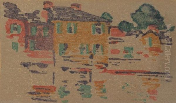 River Reflections Oil Painting by Arthur Wesley Dow