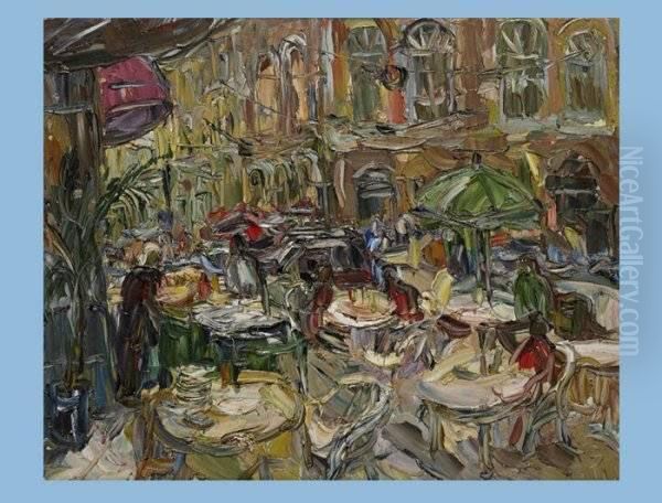 Moskauer Innenstadt Oil Painting by Olga Mikhailovna Dushechkina