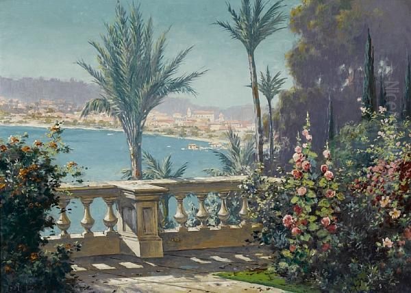 Santa Barbara In The Sunshine Oil Painting by Clarkson Dye