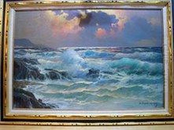 Untitled Oil Painting by Alexander Dzigursky