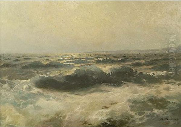 Mareggiata Oil Painting by Alexander Dzigursky