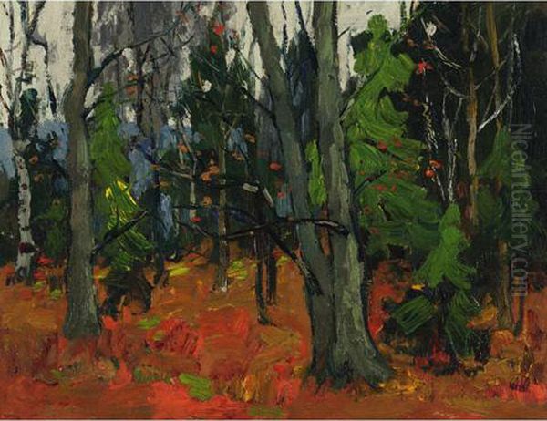 Woods Near Waterloo Oil Painting by Paul Barnard Earle