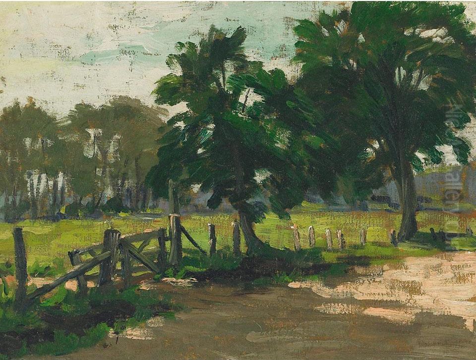 Summer Landscape Oil Painting by Paul Barnard Earle