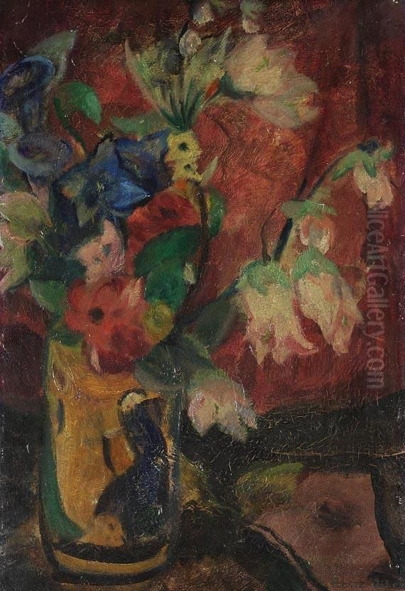 Stillleben Oil Painting by Gertrud Eberz-Alber