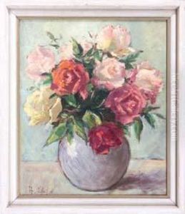 Blumenstillleben Mit Rosen