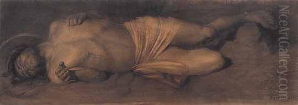 Cristo Disteso Oil Painting by Andreas Einberger