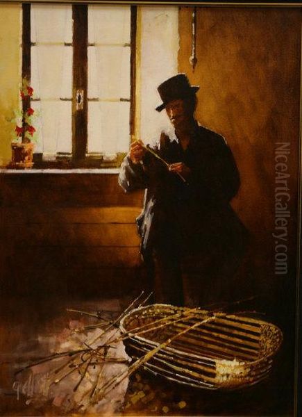 The Basket Maker Oil Painting by Charles Graham Eliot