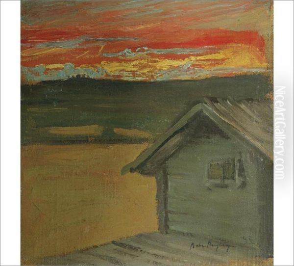 Sunset Oil Painting by Gabriel Engberg