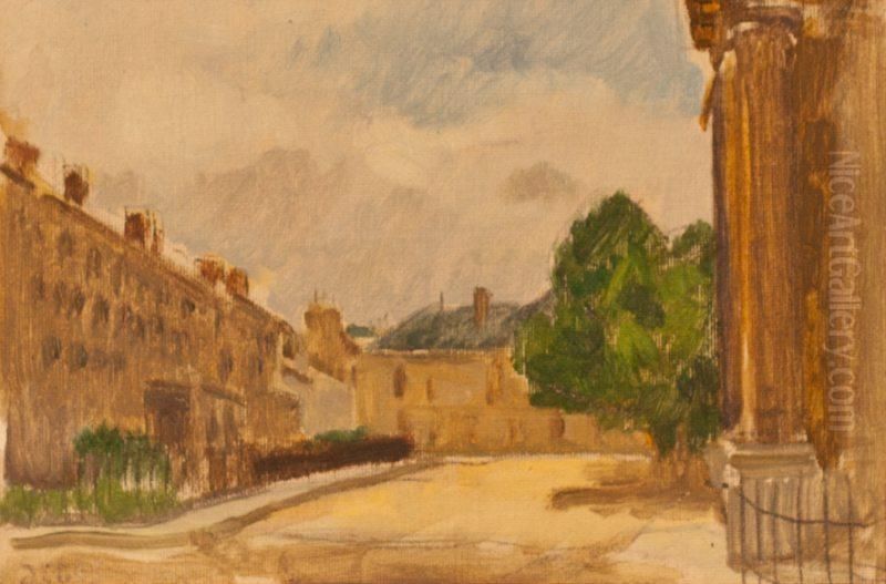 Parizsi Kulvaros Oil Painting by Jeges Erno