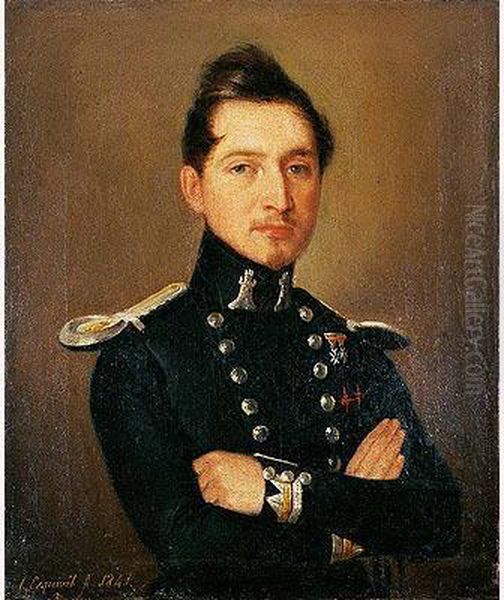 Retrato De Don Manuel Ibarra Guerrero, Xxiii Conde De Campos Oil Painting by Antonio Maria Esquivel Suarez de Urbina