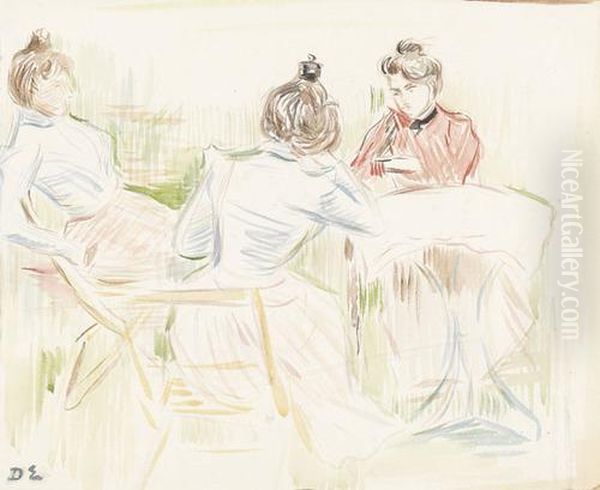Trois Femmes Oil Painting by David Estoppey