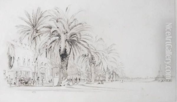 View Incannes Oil Painting by Frederick Arthur Farrell