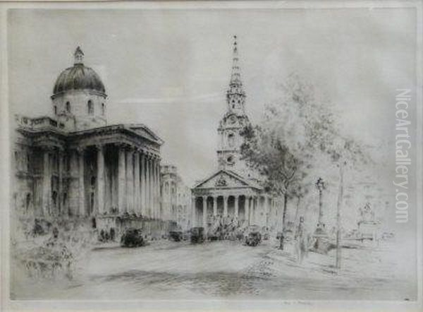 St. Paul's. Oil Painting by Frederick Arthur Farrell