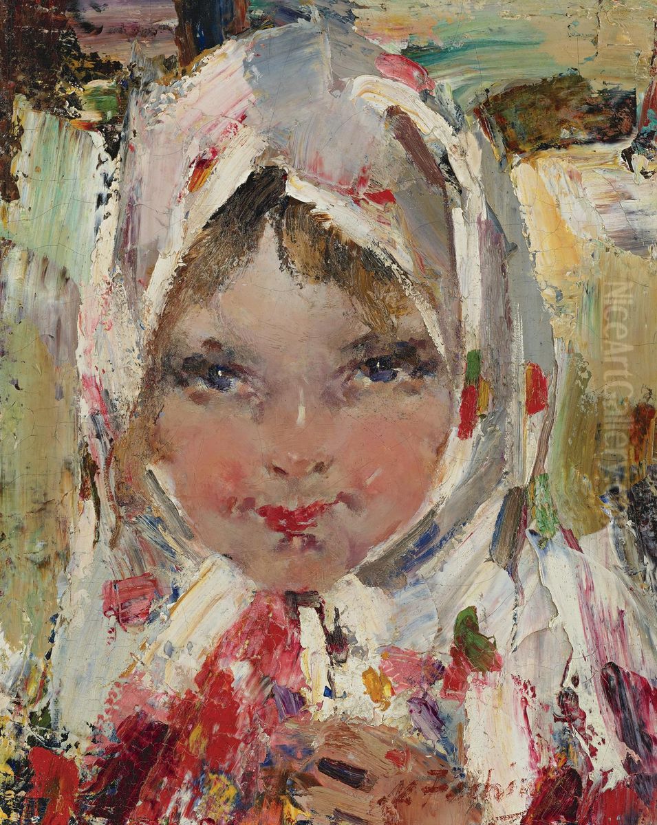 Marsha Oil Painting by Nicolai Ivanovich Fechin