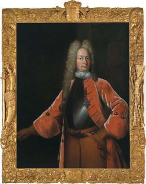 Ritratto Del Generale Georg Wilhelm V. Birkholtz Oil Painting by Heinrich Christoph Fehling