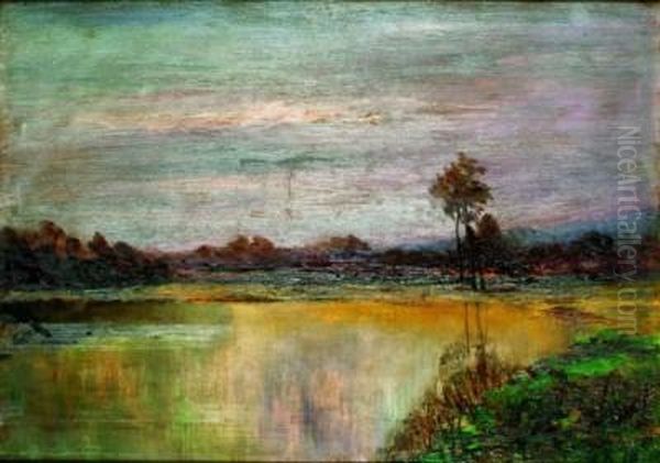 Paesaggio Oil Painting by Emilia Ferrettini Rossotti