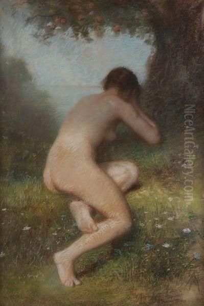 Nu Dans Un Paysage Oil Painting by Francois N. Auguste Feyen-Perrin
