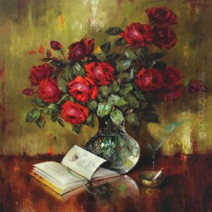 Still Life With Roses In A Vase