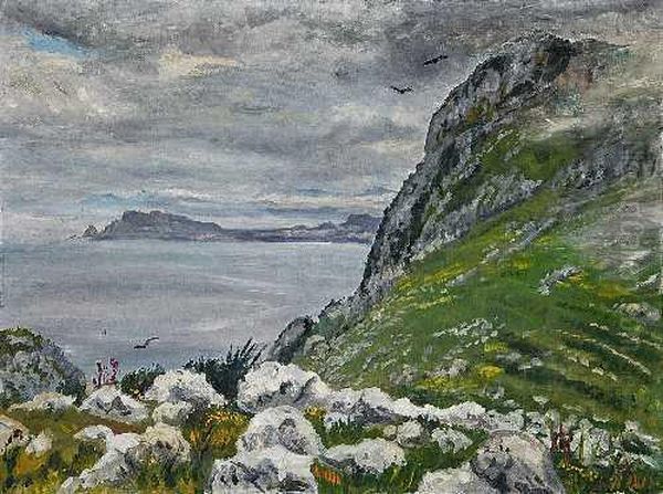 Scharengarten Oil Painting by Ernst Albert Fischer-Corlin