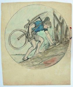 Projets De Medailles A Decor De Coureurs Cyclistes