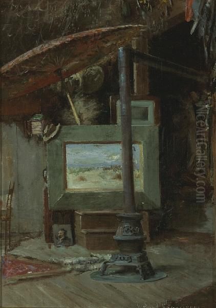 The Artist's Studio Oil Painting by John Bond Francisco