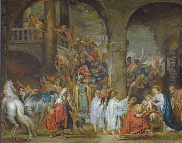 Francken 
 The Adoration Of The Magi Oil Painting by Frans Francken