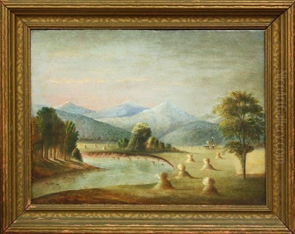 Mountain Meadows Oil Painting by Thomas Douglass Fraser