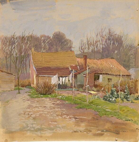 Bauernhaus Oil Painting by Max Frey