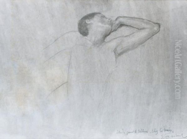 Etude Pour Le Tableau Les Nuees Oil Painting by Friant Emile