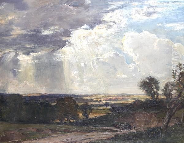 The Quarry Road Oil Painting by Arthur A. Friedenson