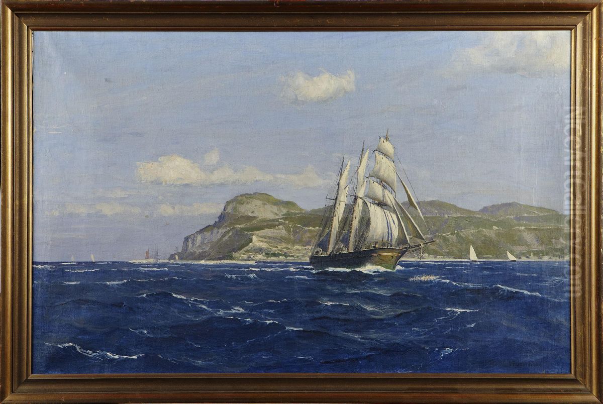Segelfartyg Oil Painting by Ernst Frommhold