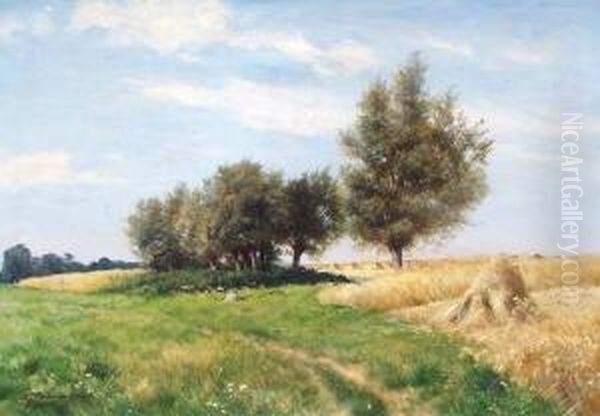 Sommertag Oil Painting by Ernst Frommhold