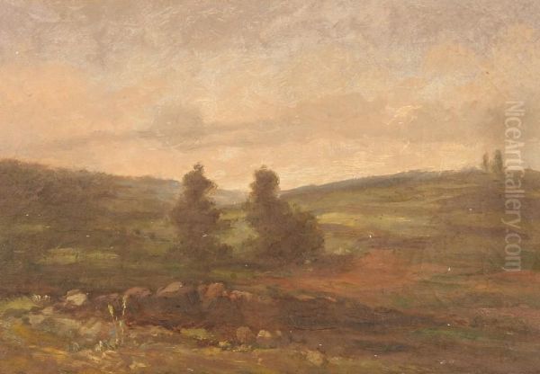Study From Nature Oil Painting by George Fuller