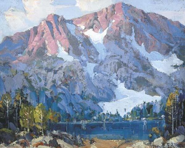 Sierra Lake Oil Painting by Fitch Burt Fulton